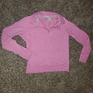 Womens PINK size small quarter zip